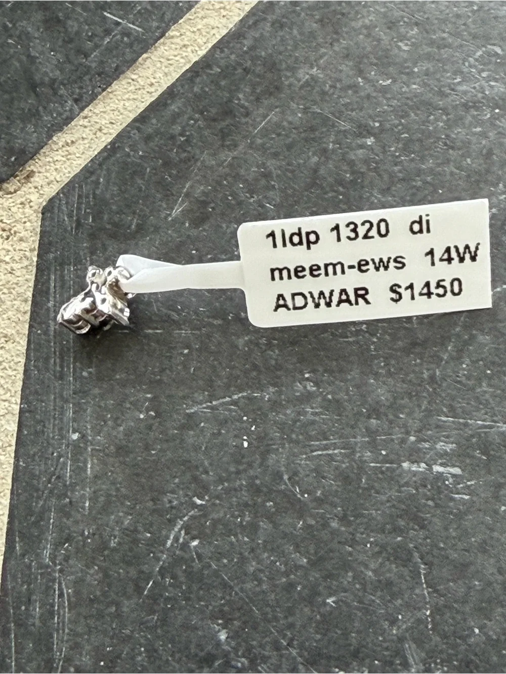 14kt White Gold Diamond Cross pendant